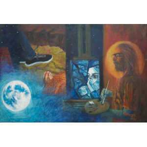 Tanweer Farooqi, Khuwaab, 24 x 36 Inch,Oil on Canvas, Figurative Painting, AC-TF-011